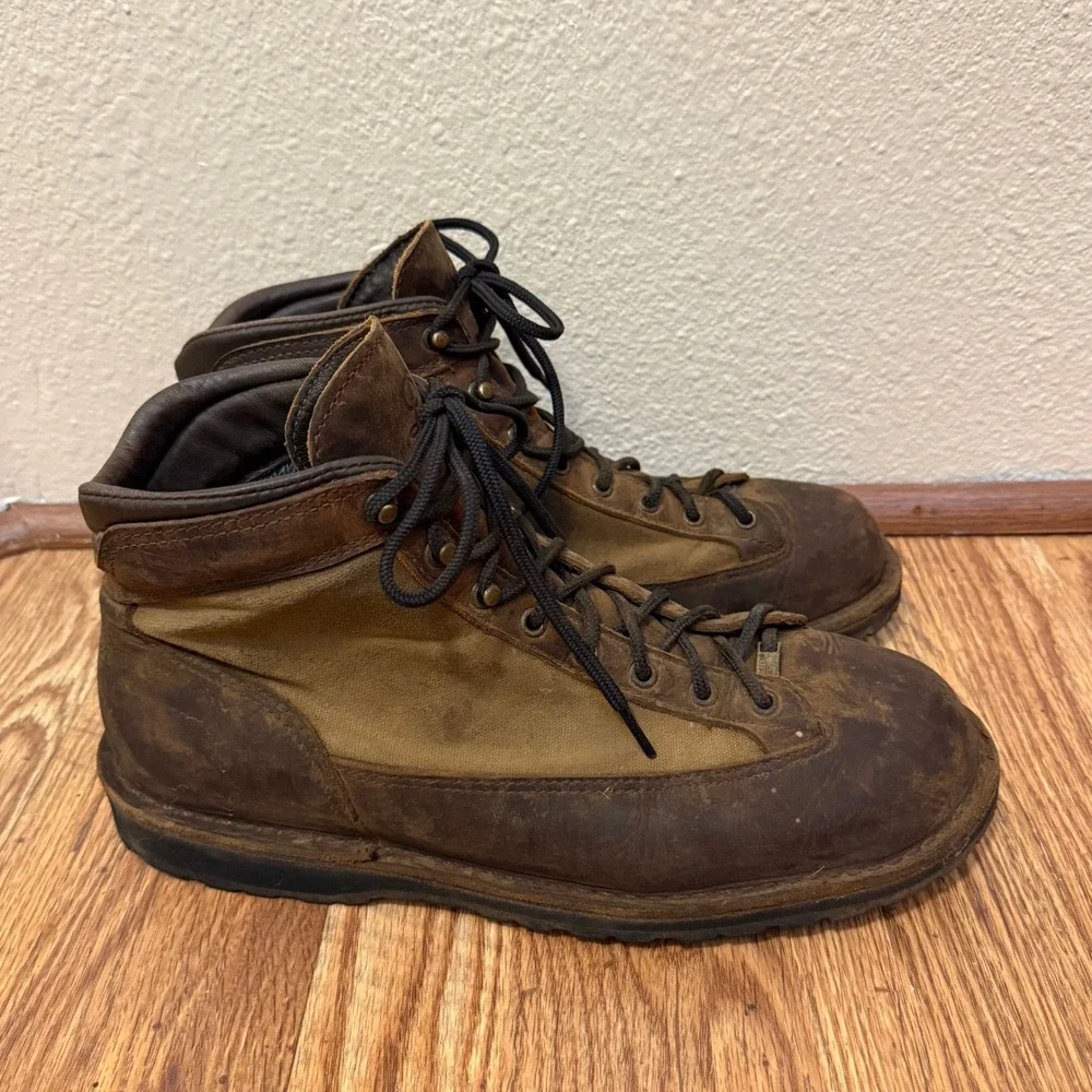 Danner Ridge DK Brown Leather Boots Men 12 EU 46.5 Lace Hunting Outdoor Gore-tex